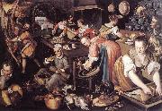 CAMPI, Vincenzo Kitchen gf oil painting reproduction